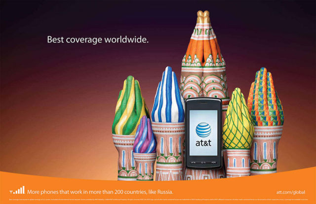 AT&T e seus anúncios incríveis de roaming internacional