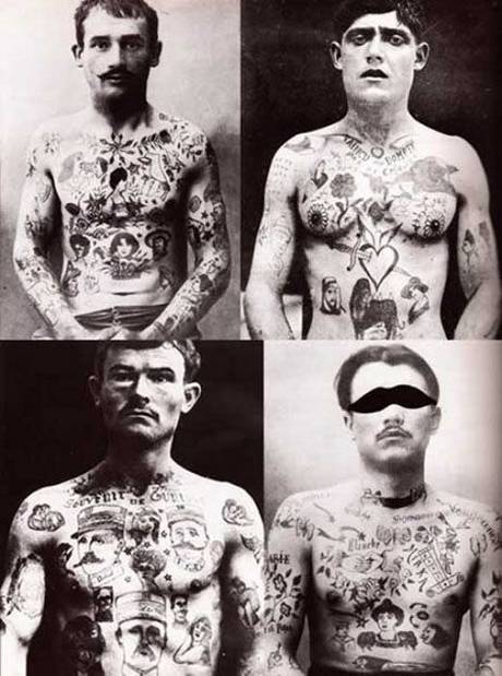 As tatuagens no passado