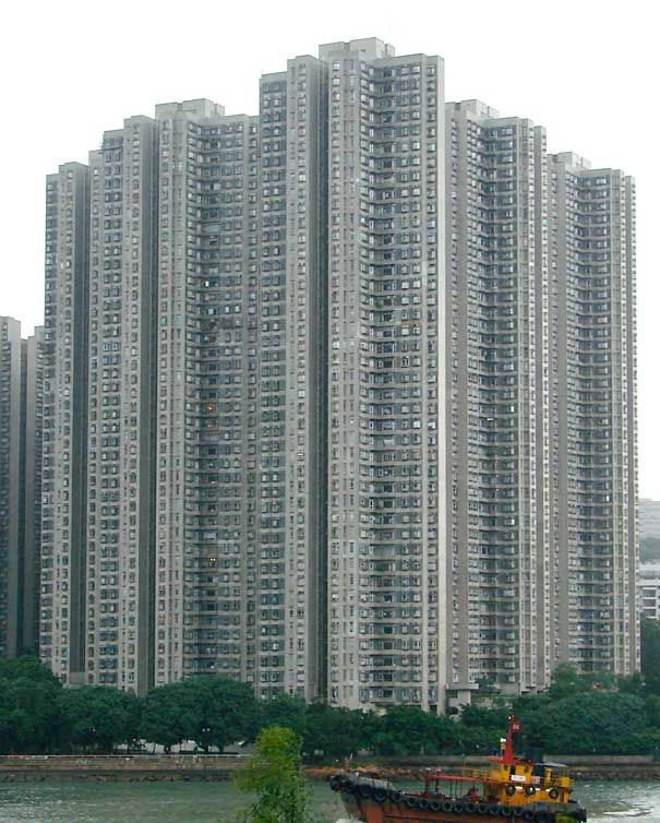 Os populosos condomínios chineses